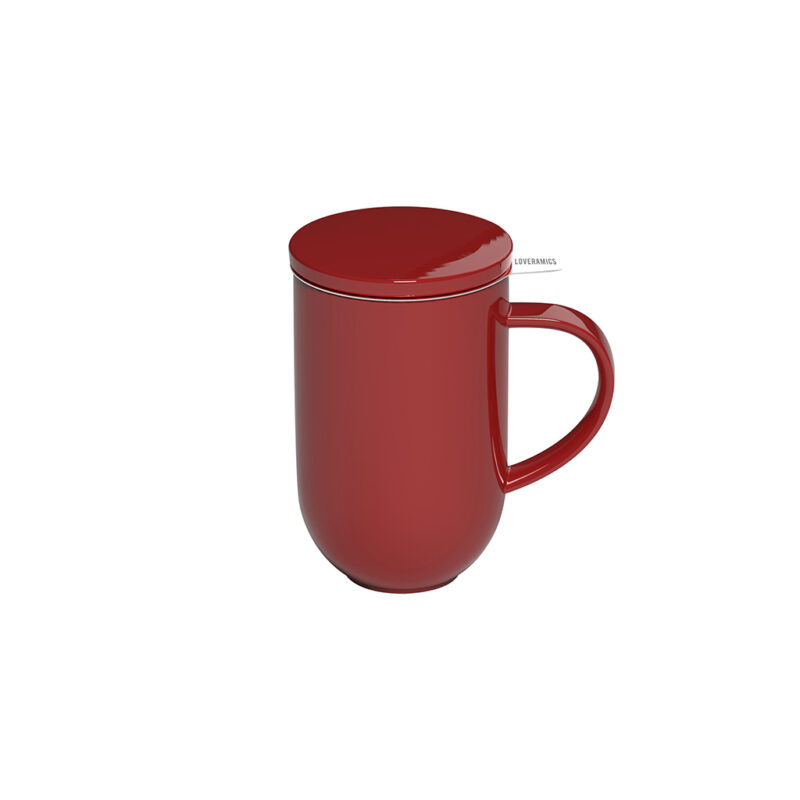 Tea Mug With Infuser 300ml Red