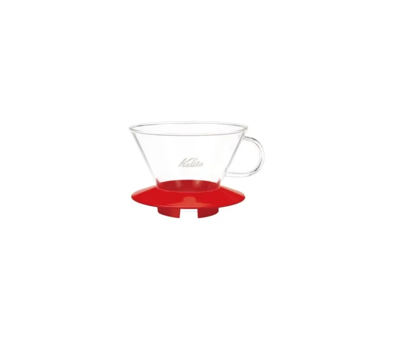 Porta Filtro Kalita Wave WDG 185 Vidro Base Vermelha
