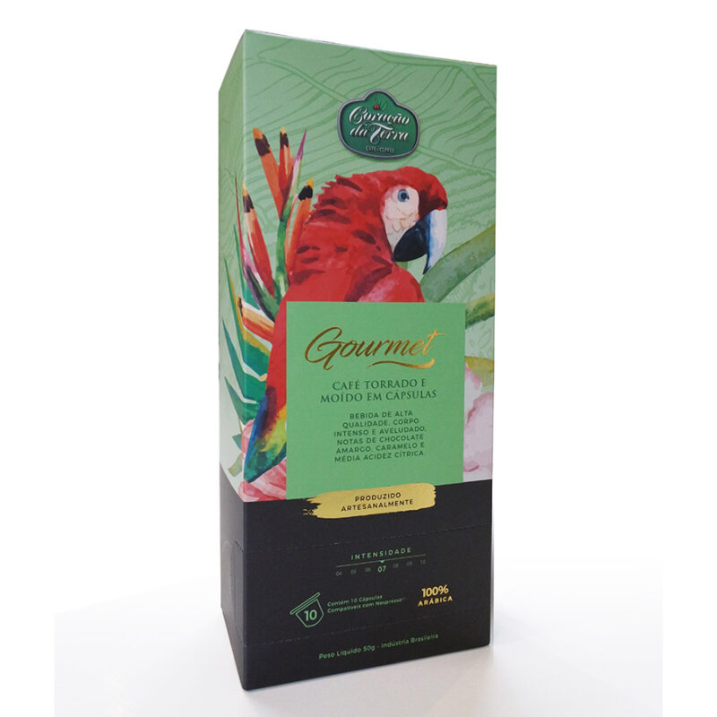 CAFÉ GOURMET CORAÇÃO DA TERRA EM CÁPSULA – 10 UNIDADES